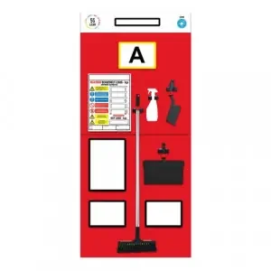 Modulean Rack End Board Cleaning Single Marker Red REBS002/R