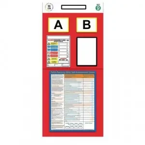 Modulean Rack End Board Rack Assessment Double Marker Red REBD006/R