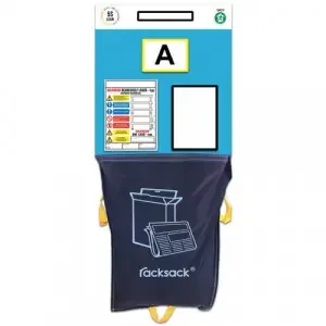 Modulean Rack End Board Racksack Single Marker Blue REBS005/B