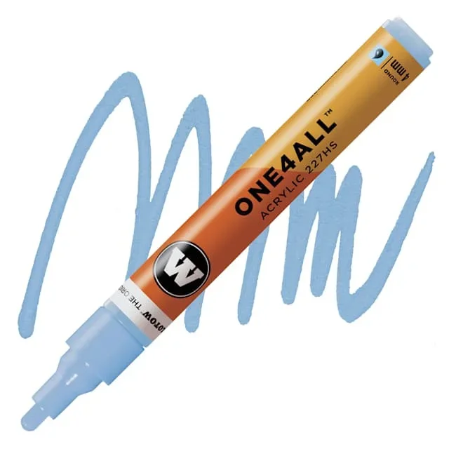 Molotow One4All Acrylic Marker – 4 mm Tip, Ceramic Light Pastel, Bullet Tip