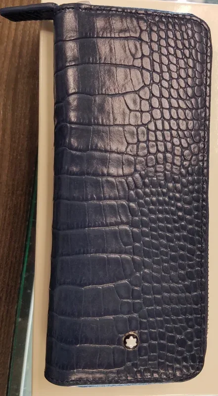 Montblanc Meisterstuck Selection 2 Pen Pouch – Indigo