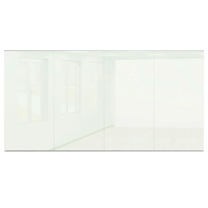 MooreCo Office Glass Wall Panel, 6 x 12 Feet