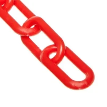 Mr. Chain 2 Inch X 500 Feet Red Plastic Barrier Chain