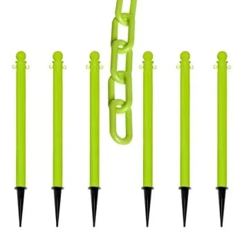 Mr. Chain Safety Green Medium Duty Ground Pole And Chain Kit