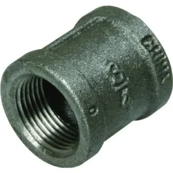 Mueller Streamline Black Malleable Iron Coupling, 1/2 X 1/2″