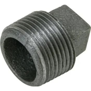 Mueller Streamline Black Malleable Iron Plug, 1/2″