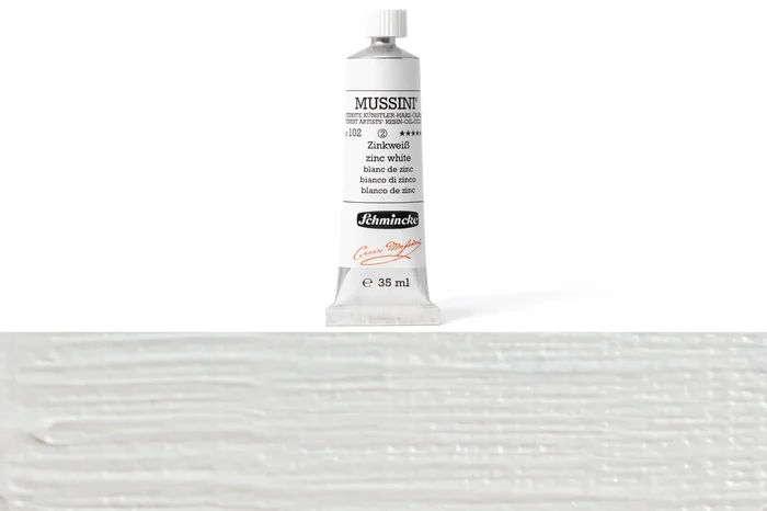 Mussini Oil Colors, 35 mL, #102 Zinc White