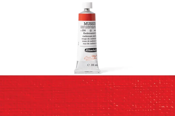 Mussini Oil Colors, 35 mL, #356 Cadmium Red Light