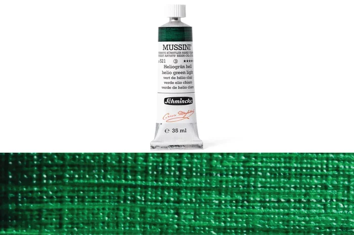 Mussini Oil Colors, 35 mL, #521 Helio Green Light
