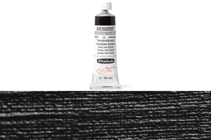 Mussini Oil Colors, 35 mL, #667 Vandyke Brown