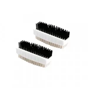 Nail Brushes Plastic Twin Pack White VOW/CL.190/2