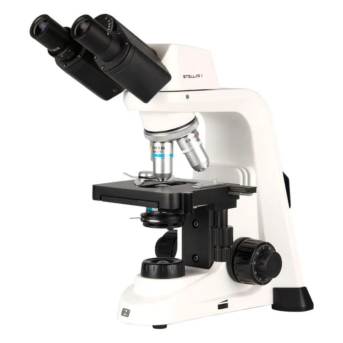 National Optical Stellar 1 Compound Binocular Microscope with 4 Objectives