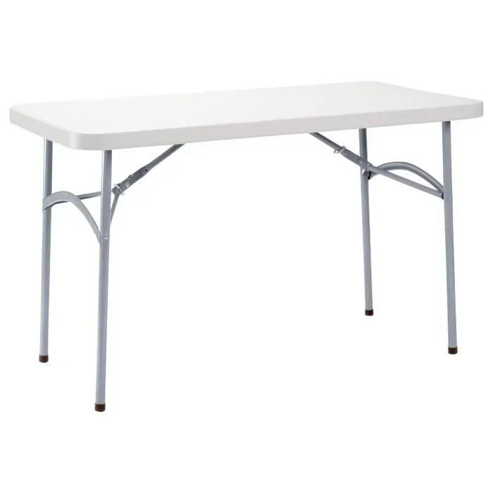 National Public Seating BT2000 Series Folding Table 24 x 48, Speckled Grey
