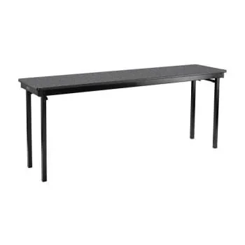 National Public Seating Max Folding Table, Mdf Core/Protectedge, Grey, 18″ X 96″
