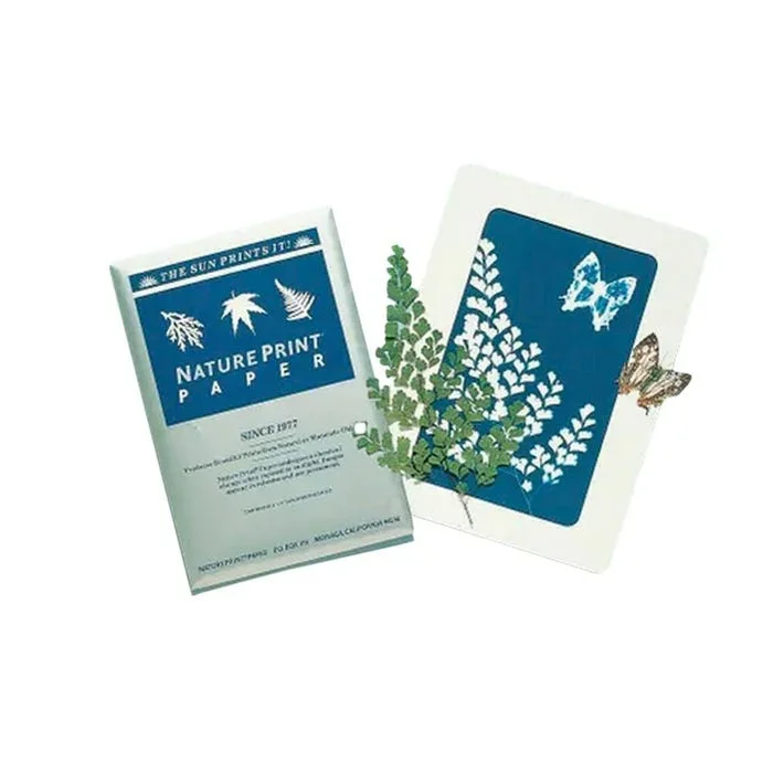 Nature Print Paper, Sun Activated, 5 x 7 Inches, 40 Sheets