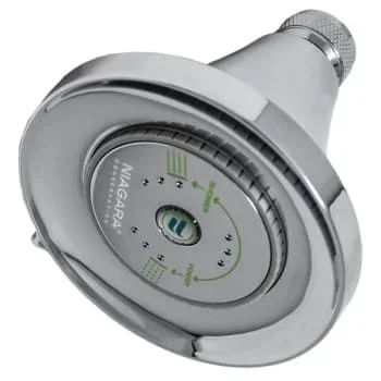 Niagara Earth Luxe 3 Sprays 1.5 GPM Fixed Mount Showerhead In Chrome