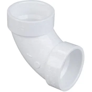 Nibco 4″ Pvc Dwv 90-Degree Hub X Hub Elbow Fitting