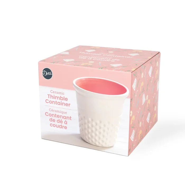 Novelty Ceramic Thimble Container