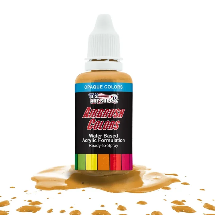 Ochre, Opaque Acrylic Airbrush Paint, 1 oz.