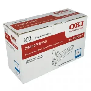 OKI 43870007 (Yield 20,000 Pages) Cyan Imaging Drum