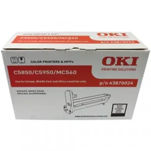 OKI 43870024 (Yield 20,000 Pages) Black Imaging Drum