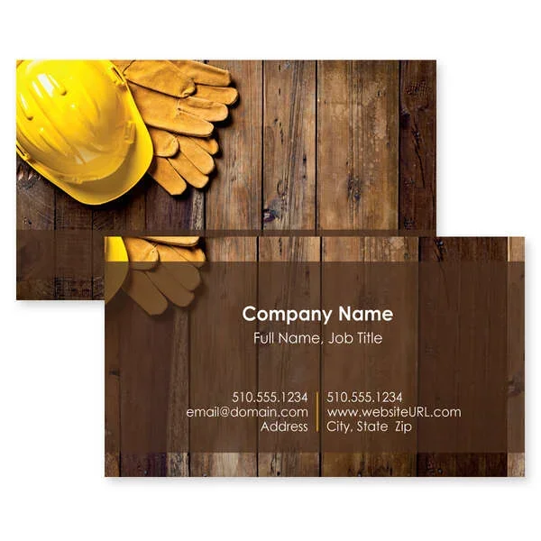 On the Job Business Card 2×3-1/2 Rectangle