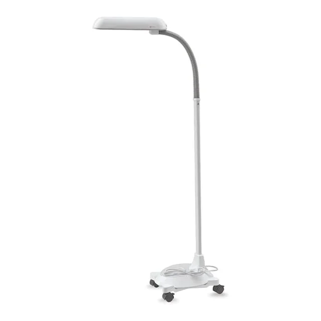 OttLite Floor Lamp with Wheelbase