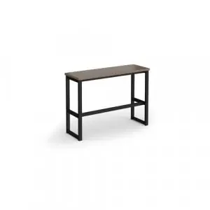 Otto Poseur benching solution high bench 1050mm wide – black frame, Barcelona walnut top