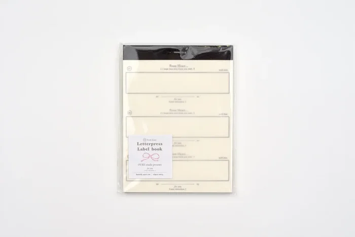 OURS x Hank – From Heart Letterpress Book