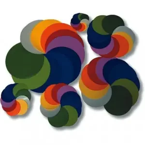Packs Assorted Tissue Circles 200mm Diameter 3P