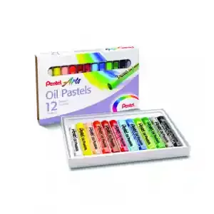 Pentel Arts Oil Pastels 12 Assorted Colour Set Mini Class Pack (36 x Pack 12) – PHN4-12CP