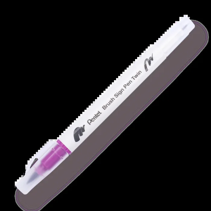 Pentel Brush Sign Pen Twin – Magenta