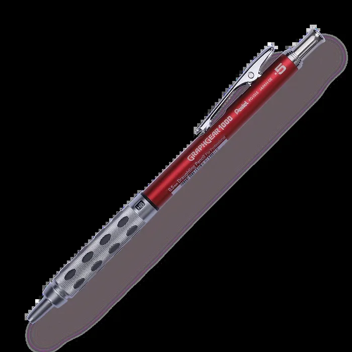 Pentel GraphGear 1000 Mechanical Pencil – 0.5 mm – Red