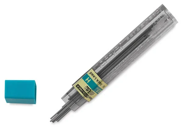 Pentel Hi-Polymer Lead Refills – 0.7 mm, Black, H