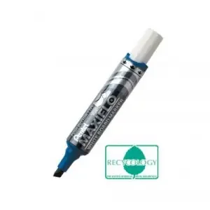 Pentel Maxiflo Whiteboard Marker Chisel Tip 1.5-6.2mm Line Blue (Pack 12) – MWL6-CO