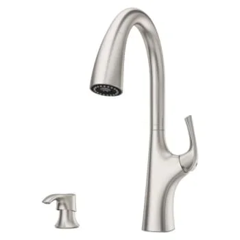 Pfister Ladera 1-Handle Pull-Down Kitchen Faucet With Soap Stainless Steel