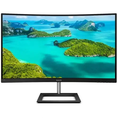 Philips E Line 325E1C 31.5 Inch 2560 x 1440 Pixels Quad HD VA Panel HDMI VGA DisplayPort Monitor