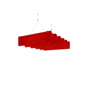 Piano Scales acoustic suspended ceiling raft in red 1200 x 800mm – Lattice