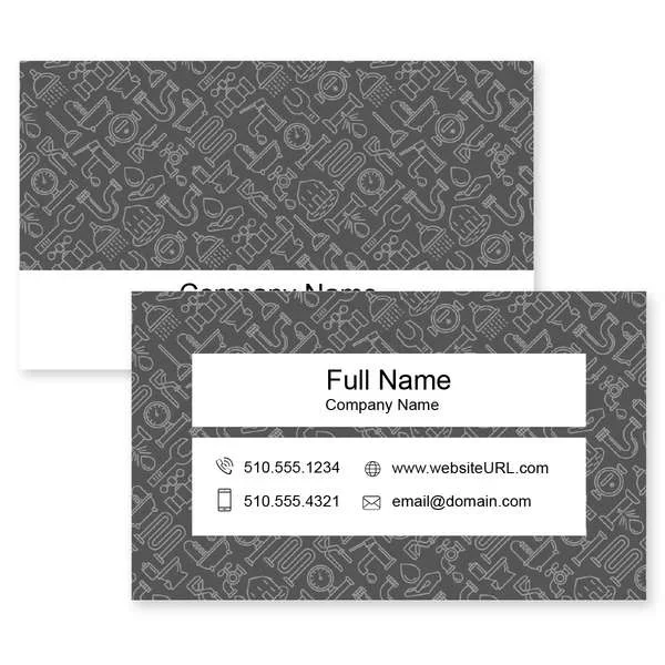 Pipes Business Card 2×3-1/2 Rectangle