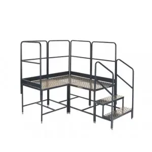 Platform System-3 (2×1 corner)x500Hmm Plat.-1 Tread Unit&6 Guards