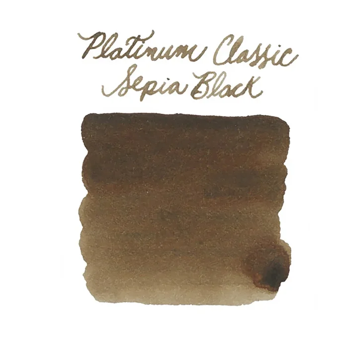 Platinum Classic Sepia Black – Ink Sample