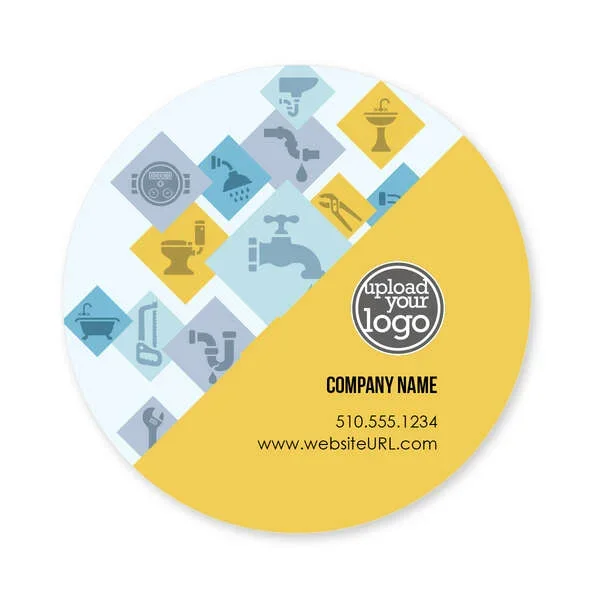 Plumber Montage Sticker 3×3 Circle