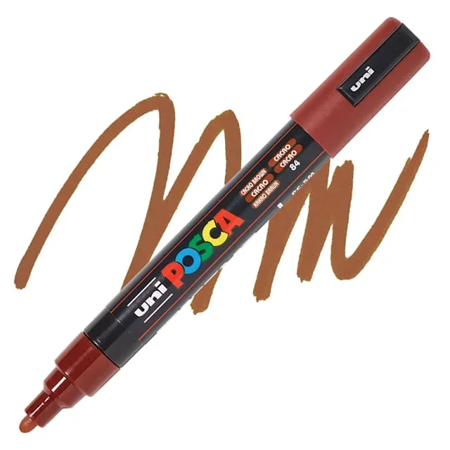 Posca Paint Marker – Cacao Brown, Bullet Tip, 2.5 mm