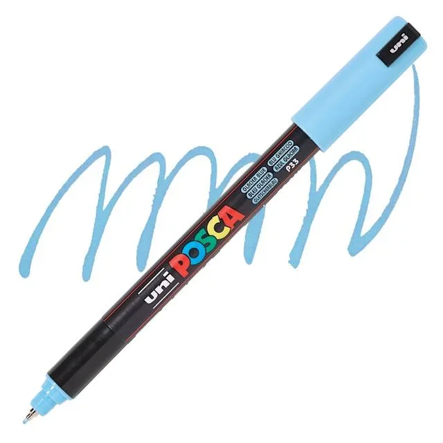 Posca Paint Marker – Glacier Blue, X-Fine Tip, 0.7 mm