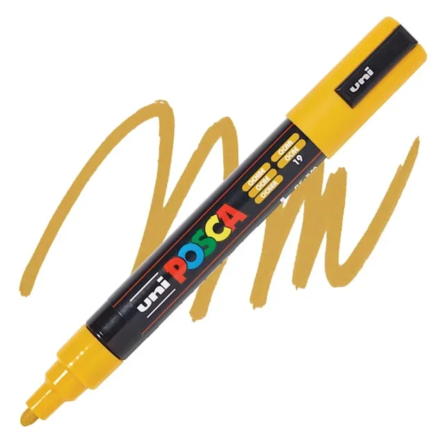 Posca Paint Marker – Ochre, Bullet Tip, 2.5 mm