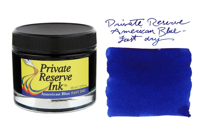 Private Reserve American Blue Fast Dry – 60ml Bottled Ink
