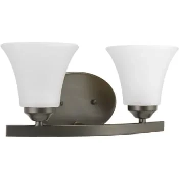 Progress Lighting Adorn 13 In. 2-Light Incandescent Bath Vanity Fixture