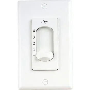 Progress Lighting Airpro Ceiling Fan 4-Speed Wall Control White