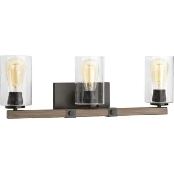 Progress Lighting Barnes Mill 24 In. 3-Light Incandescent Bath Vanity Fixture
