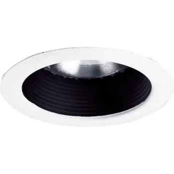Progress Lighting Black Step Baffle Trim 6.125 X 4.75